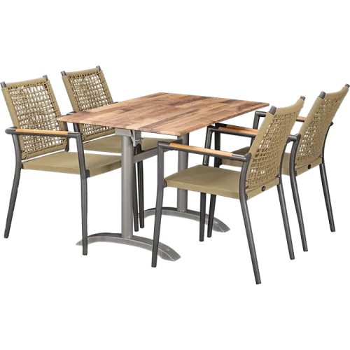 Outdoor Set Helios Anthrazit &amp; Norway Maple 110x70cm