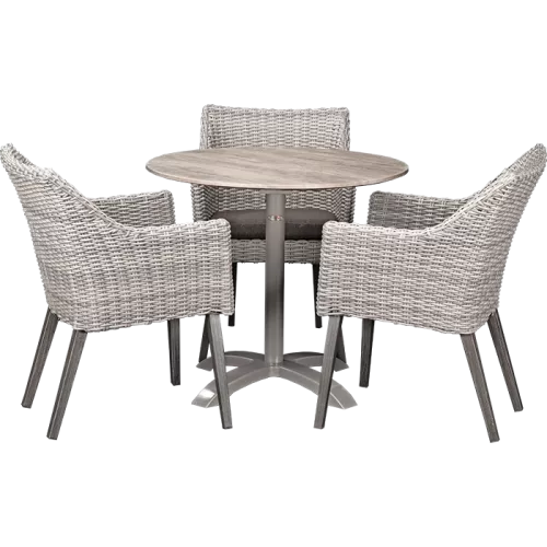 Outdoor Set Oberon &amp; White Ash ø80cm