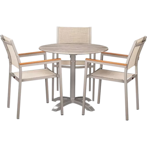 Outdoor Set Eris &amp; White Ash ø80cm